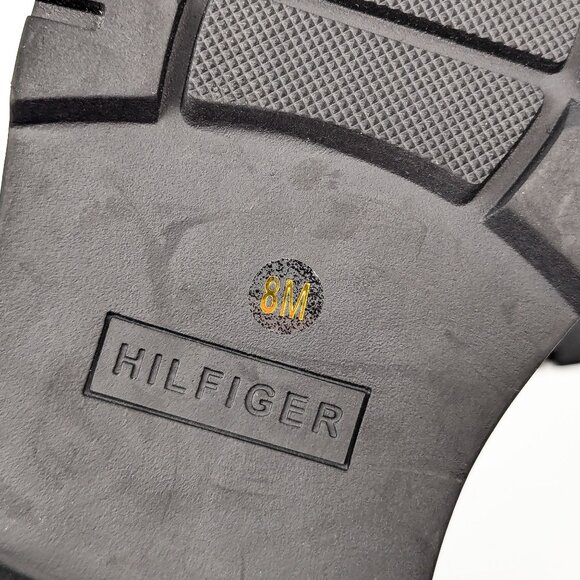 Tommy Hilfiger Men Oregon Black Faux Leather Combat Ankle Boots size 8 - Picture 10 of 10